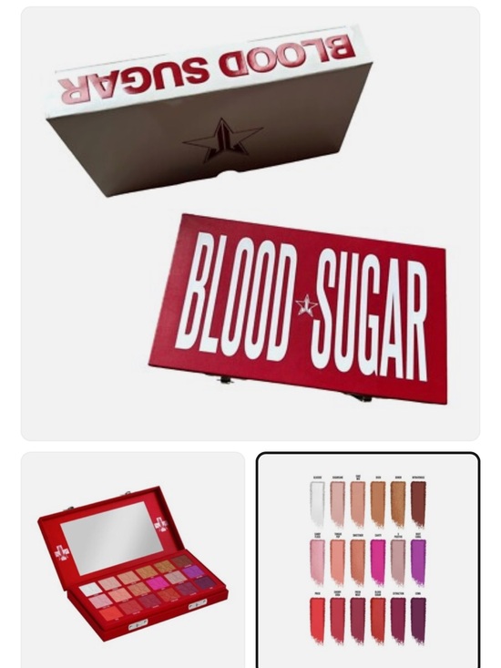 Jeffree Star Other - Sold out Jeffree Star Red and White Graphic Makeup Palette Case